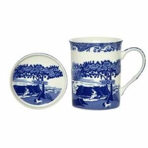 SPODE Blue Italian Fine Porcelain Mug & Coaster Gift Set Mother's Day NEW